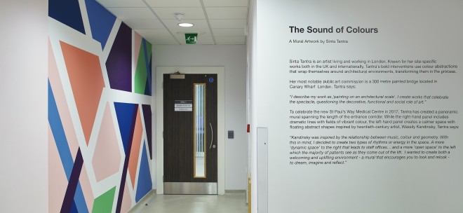 Sinta Tantra, The Sound of Colours, St Paul's Way Medical Centre, London, 2017
