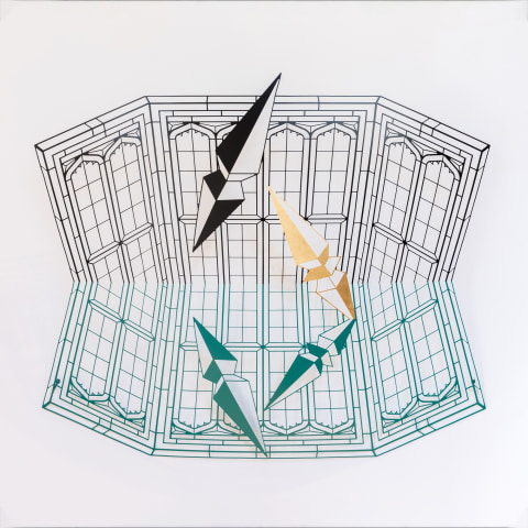 Neil Dawson, On Reflection (Spires), 2017-23