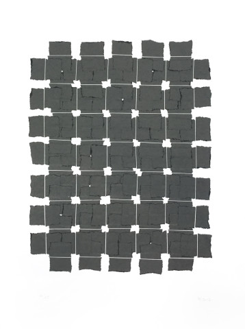 Veronica Herber, 7x5 Solid Grey Grid, 2017