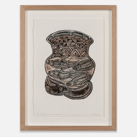 Michel Tuffery, Tonga to Aotearoa, the return of the Glass Eels, 2024