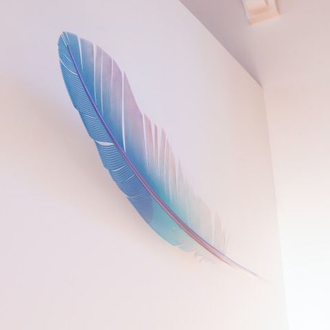 Neil Dawson, Kingfisher Feather, 2020