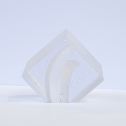 Emma Camden, Cube (clear), 2023