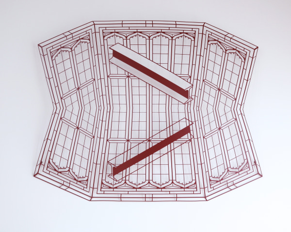 Neil Dawson, On Reflection (I-Beam), 2017