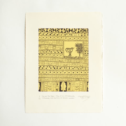 John Pule, (Collaboration with Gregory O'Brien) Time and Tide Table - 'Days of Sail and Barkcloth, Whalesong and Footfall on Remote Islands...