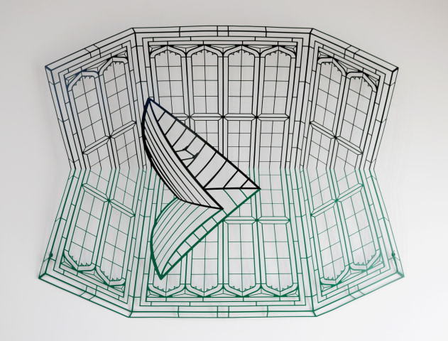 Neil Dawson, On Reflection (Boat), 2017