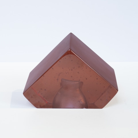 Emma Camden, Cube II (rhubarb), 2023