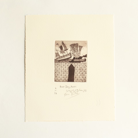 John Pule, (Collaboration with Gregory O'Brien) Boat Day, Alofi, 2023