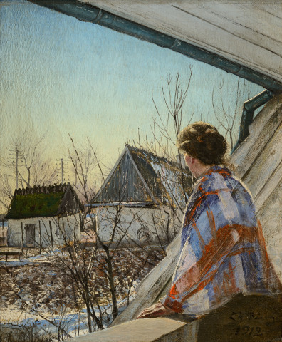 Woman on the balcony