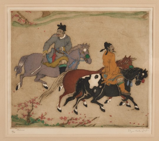 Elyse Ashe Lord, ‘CHINESE HORSEMEN’ BY ELYSE ASHE LORD, (1900 – 1971)