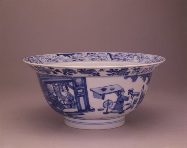 AN EXTREMELY RARE BLUE AND WHITE BOWL, Kangxi (1662 - 1722) mark and period