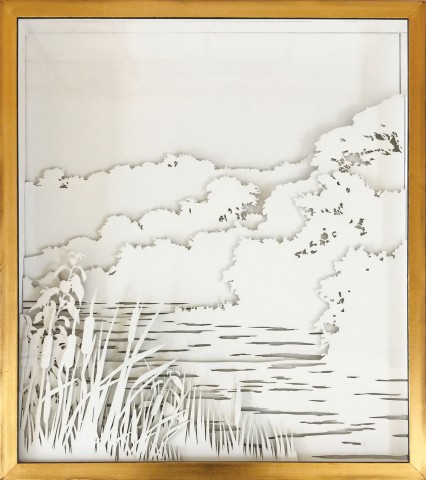 Taplow Riverside, 3D Box landscapes, layered relief artwork
