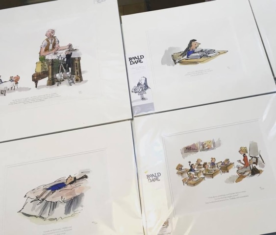 Selected Quentin Blake/Roald Dahl prints available.