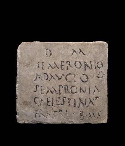 Roman marble epitaph, 2nd-3rd century AD