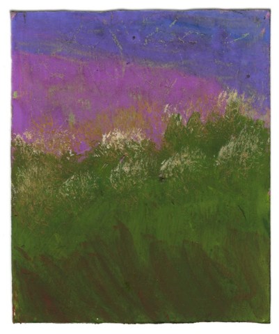 Frank Walter, Landscape Series: White Flowers and Purple Sky