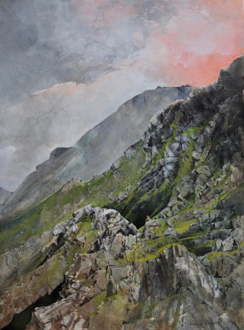 Malcolm Edwards Towards Crib Goch Ffin Y Parc Gallery