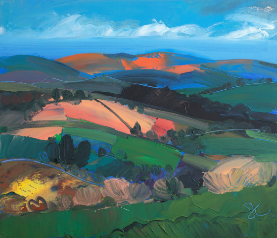 Sarah Carvell, Evening View from Bylchau