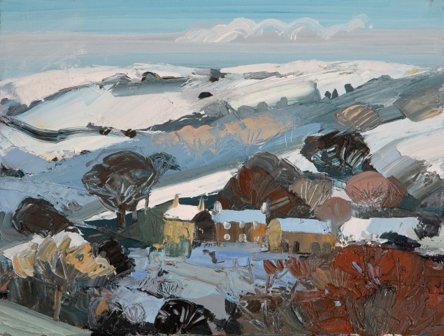 Sarah Carvell, Winter View, Cefn Berain