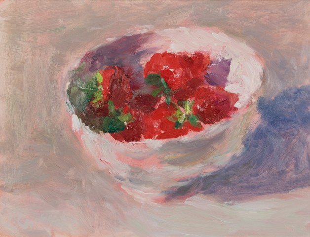 Lynne Cartlidge, Strawberries in a Bowl I