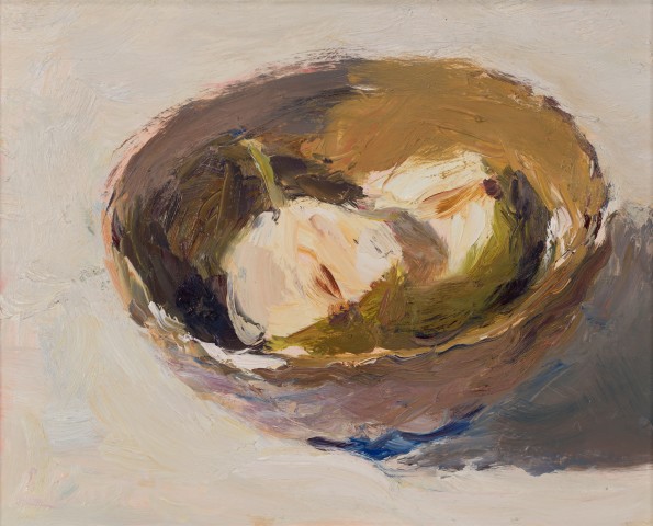 Lynne Cartlidge, Pear Halves in a Bowl II