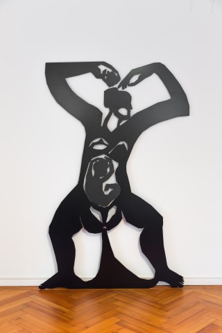 Louise Hunt, Untitled, 2008  Powder Coated steel  200 x 125 cm