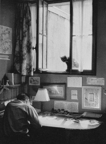 Willi Ronis, Vincent et le chat, 1955