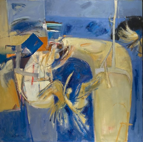 Donald Buyers RSW (1930-2002)  Blue composition  £5,500*