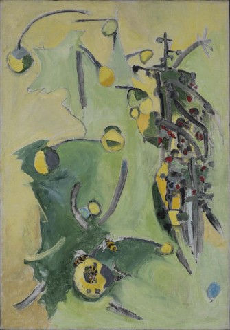 Anne Dunn (b.1929)  Quinces with Wasps (c.1958)  £8,000*