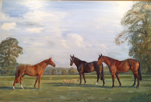 Keith Money, Thoroughbreds in a Landscape