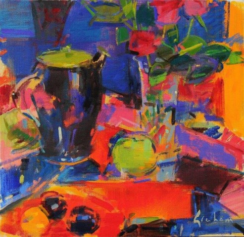Peter Graham ROI RSW, Still Life with Coffee