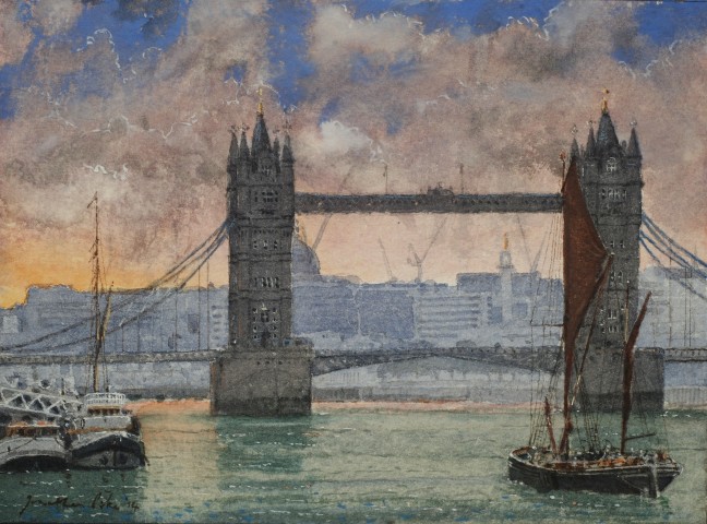 Jonathan Pike, Tower Bridge from Rotherhithe