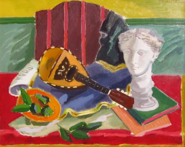 Jules Cavailles, Still life with Mandolin