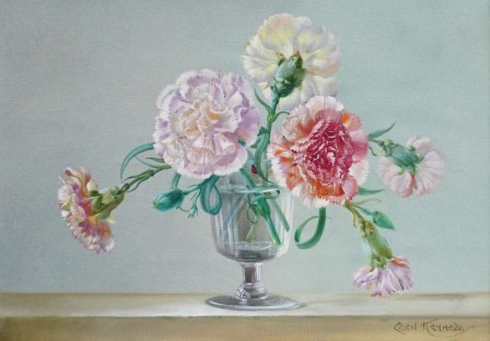 Cecil Kennedy, Carnations in a vase