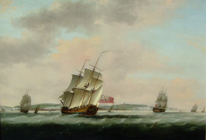 Thomas Luny, Shipping off Dover