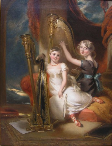 George Harlow, Portrait of Louisa and Eliza Sharpe