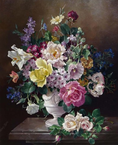 Harold Clayton, Still life of flowers