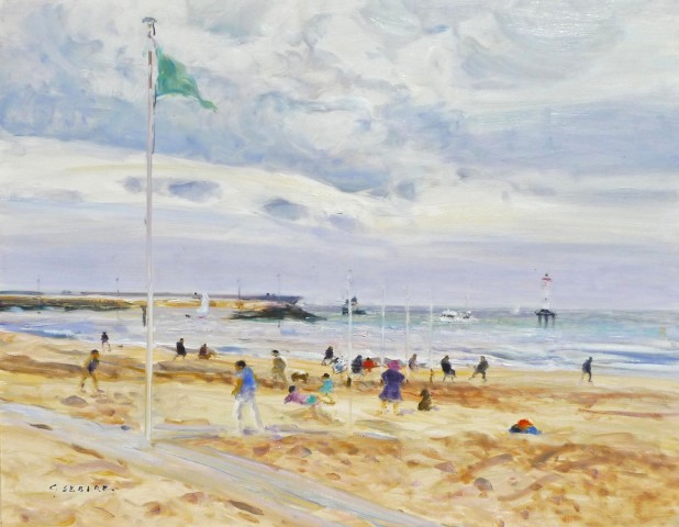 Gaston Sebire, A la plage