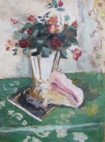Jules Cavailles, Still Life With Conch and Book