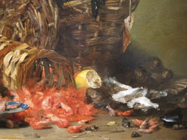 Denis Pierre Bergeret, Still life with seafood