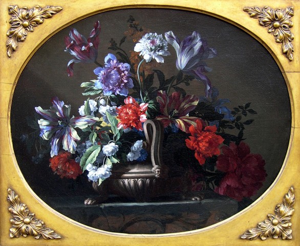 Nicholas Baudesson, A pair of still lives of flowers