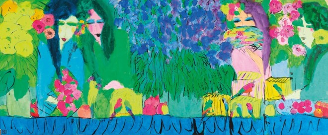 Walasse Ting, Untitled, 1990