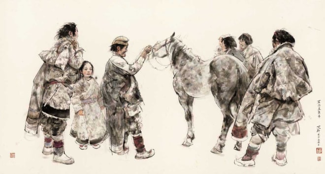Ai Xuan, Market in Ruoergai, 2013