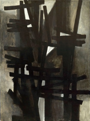 Pierre Soulages, Peinture 130 x 97cm, 1949, 1949