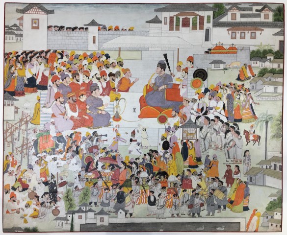 MAHARAJA ISHWARI SEN OF MANDI CELEBRATES THE SHIVARATRI FESTIVAL