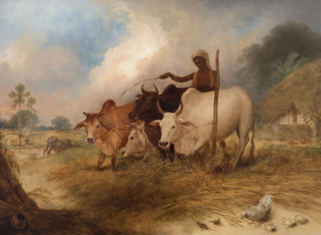 15. Arthur William Devis (1762-1822), Ploughing , c. 1792 - 1795