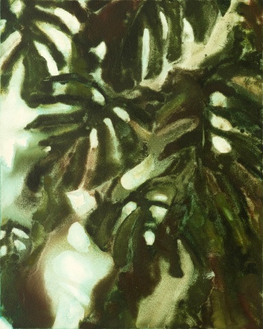 Noah Carter Guest RWS  Monstera II  watercolour on aquabord  Frame: 28 x 23cm  £300