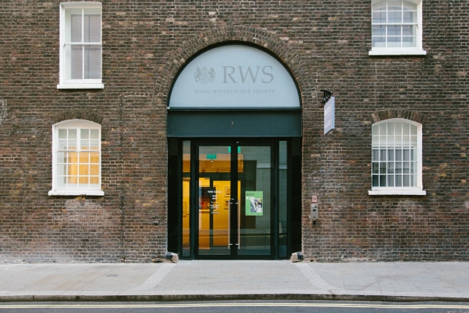 Grade-II Listed frontage and entrance to the RWS Gallery