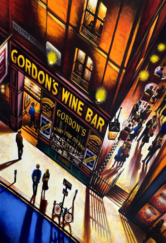 John Duffin, Gordon's Wine Bar - Villiers Street WC2