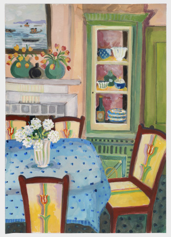 Lottie Cole, Interior with Tulips