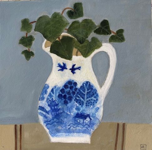 Jill Leman, Ivy in a Willow Pattern Jug