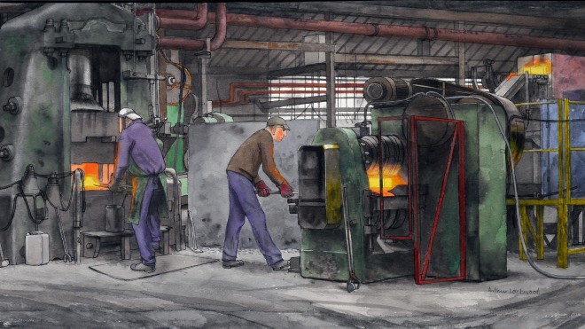 Arthur Lockwood, Drop Hammer, Stokes Forgings Dudley Ltd